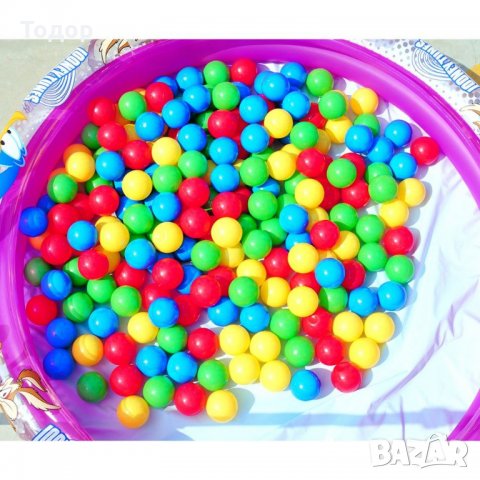 Топки за басейн многоцветни кухи  100 броя, снимка 3 - Детски топки - 35995027