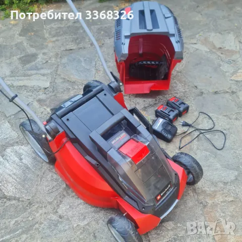 Акумулаторна косачка Einhell Power-X-Change GE-CM 43 Li M Kit, 18 V 4.0 Ah, снимка 7 - Градинска техника - 50394128