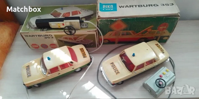 Стара играчка WARTBURG 353 DDR GDR PIKO ANKER 1/15, снимка 12 - Колекции - 50927447