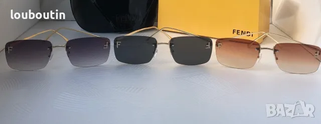 Fendi Дамски слънчеви очила правоъгълни 3 цвята с камъни, снимка 13 - Слънчеви и диоптрични очила - 48002391