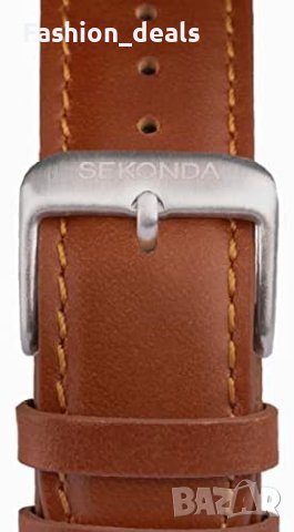 Нов Sekonda Мъжки 43 мм кварцов часовник с аналогов дисплей и кожена каишка/Подарък, снимка 2 - Мъжки - 41468599