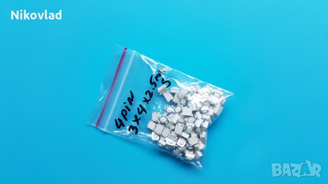 Микро бутони 4 pin 3X4X2.5, снимка 5 - Резервни части за телефони - 34253022