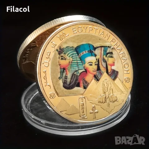Сувенирни плакети - Египетски фараони - 5 броя в кутия, снимка 2 - Нумизматика и бонистика - 50879048