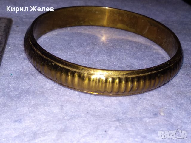 КРАСИВА и СТИЛНА ЗЛАТИСТА МЕСИНГОВА РЕТРО АРТ ГРИВНА МАЙСТОРСКА ИЗРАБОТКА 26607, снимка 2 - Антикварни и старинни предмети - 40832383