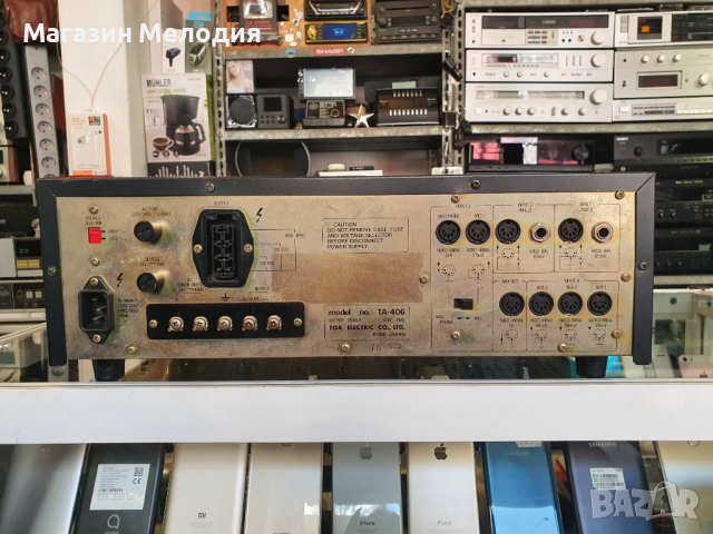 Усилвател за обществено ползване PA Amplifier TA-406 В отлично техническо състояние, много добър вън, снимка 8 - Ресийвъри, усилватели, смесителни пултове - 36229094