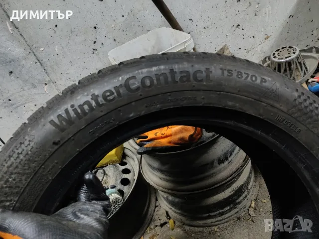2бр.зимни гуми CONTINENTAL 235/55/18 100H DOT 3523, снимка 5 - Гуми и джанти - 49262201