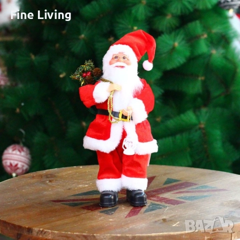 Фигурка Дядо Коледа в традиционно облекло, 30 см. SD28, снимка 2 - Други - 52407498