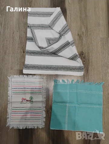 Бродирани калъфки и покривка от соца, снимка 6 - Колекции - 53249061
