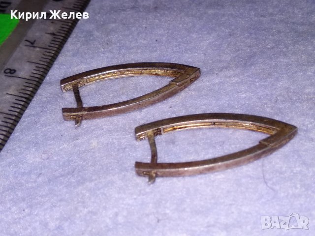 ЕЛЕГАНТНИ СРЕБЪРНИ ОБЕЦИ СРЕБРО 925 ВИНТИДЖ МОДЕЛ с АНГЛИЙСКО ЗАКОПЧАВАНЕ 38592, снимка 12 - Обеци - 41637930