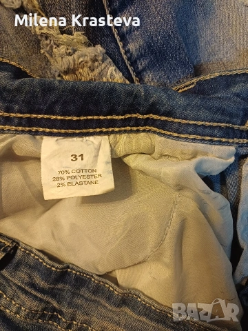 Къси дънкови панталонки, снимка 4 - Къси панталони и бермуди - 53689082