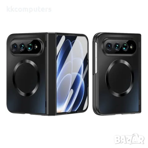 Xiaomi 18 Fold Магнитен Калъф, Електролитно Покритие, Твърдо Стъкло – Черен и Червен, снимка 16 - Калъфи, кейсове - 56256588