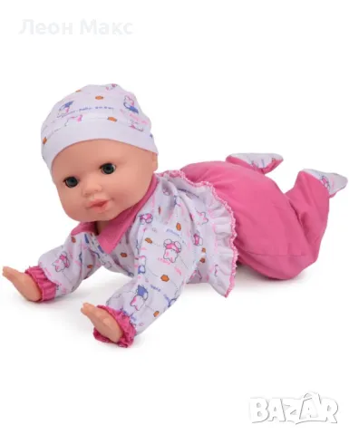 Интерактивна кукла Пълзящо бебе 40см, синьо , снимка 2 - Кукли - 48398293