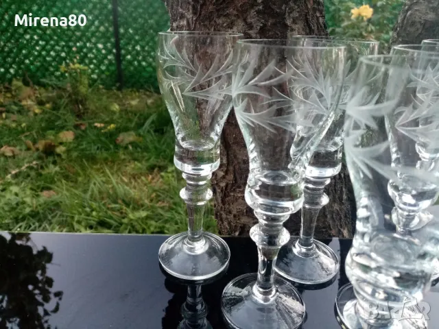 Български кристален сервиз за ракия, ликьор !, снимка 2 - Сервизи - 47897063