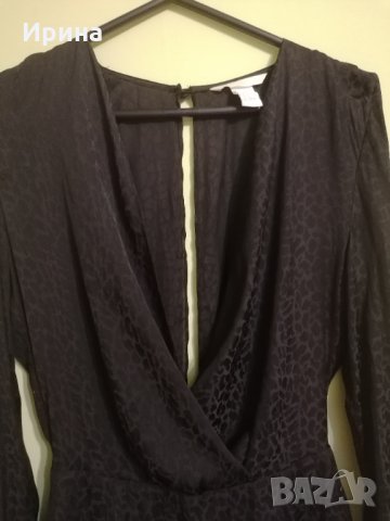 Дамска черна рокля, снимка 4 - Рокли - 34374492