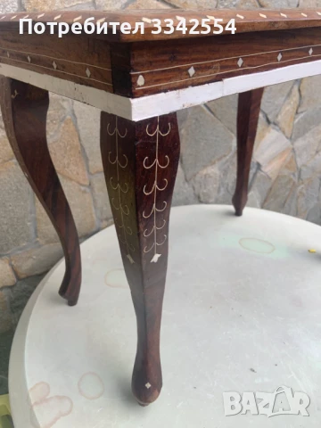 МАСА МАСИЧКА ЧИПЪНДЕЙЛ ИНТАРЗИЯ, снимка 8 - Антикварни и старинни предмети - 51299431