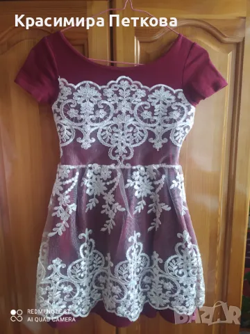 Детска рокля за 5-6 г., снимка 2 - Детски рокли и поли - 48312717