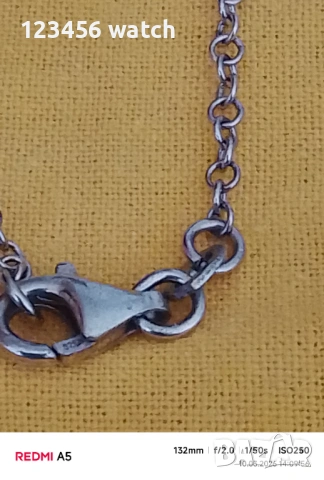 Красиво нежно 21гр сребърно колие проба 925, снимка 6 - Колиета, медальони, синджири - 53781655