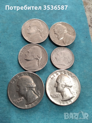 Монети САЩ .