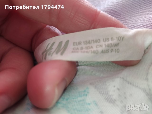 Рокля H&M в идеално състояние 8-10 г./134-140см., снимка 2 - Детски рокли и поли - 34541898