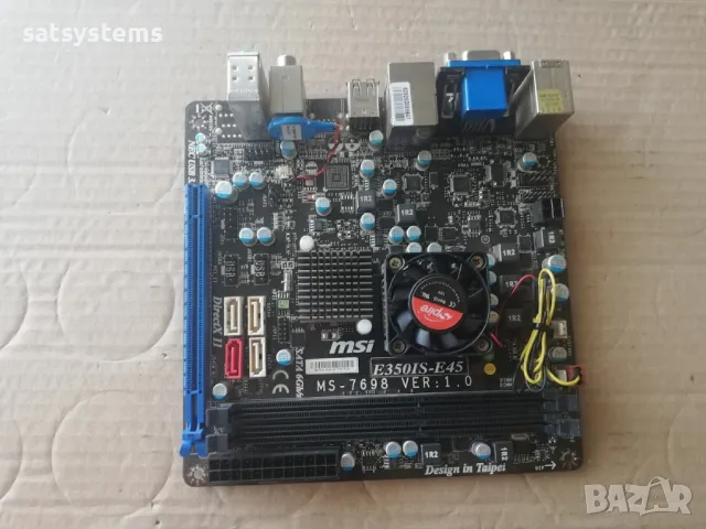Дънна платка MSI E350IS-E45 (MS-7698 v1.0 ) Socket BGA FT1 , снимка 4 - Дънни платки - 47859802