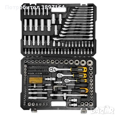 Немско Висококачествено Гедоре к-т 216 части JCB 1/4“ 3/8“ 1/2“, снимка 4 - Гедорета - 44709590