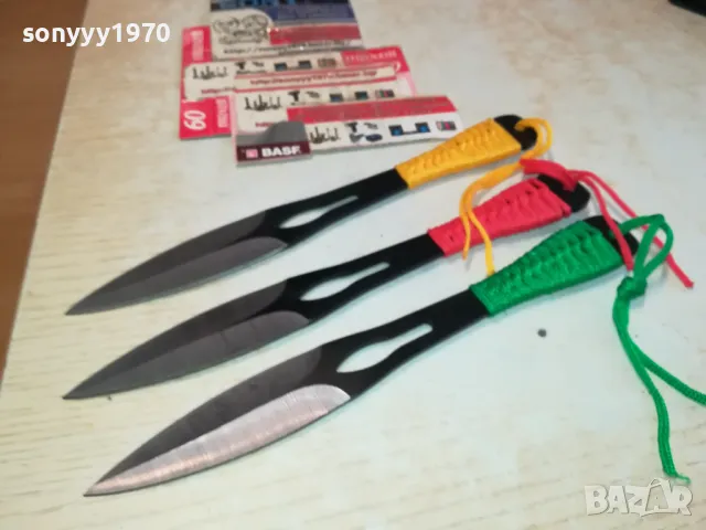 ТРИ НОЖА ЗА КОЛЕКЦИЯ ИЛИ ПОЛЗВАНЕ 2102251037, снимка 13 - Ножове - 49218627
