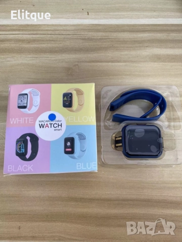 Смарт часовник с всички екстри "Крачки ,Сън , Пулс , Кръвно". Цветове - бял, жълт, черен, син, сив и, снимка 10 - Смарт гривни - 52852646