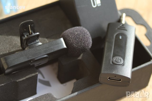 Блутут безжичен инфлуенсърски микрофон, снимка 6 - Микрофони - 42342369