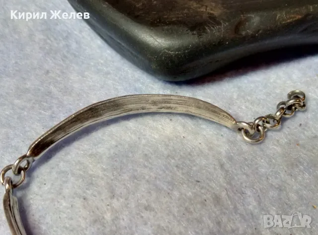 СТИЛНА ВИНТИДЖ АРТ СРЕБЪРНА ГРИВНА СРЕБРО DENMARK 925 S МАРКОВО АВТОРСКО БИЖУ РЪЧНА РАБОТА 49284, снимка 11 - Гривни - 48492685