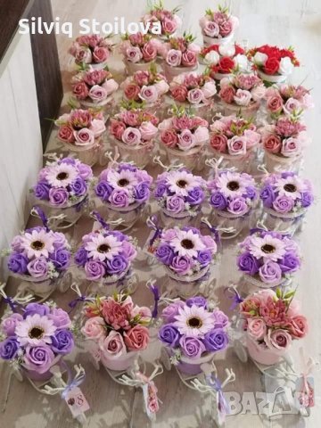 Декоративни колела със сапунени цветя, снимка 2 - Подаръци за жени - 39639620