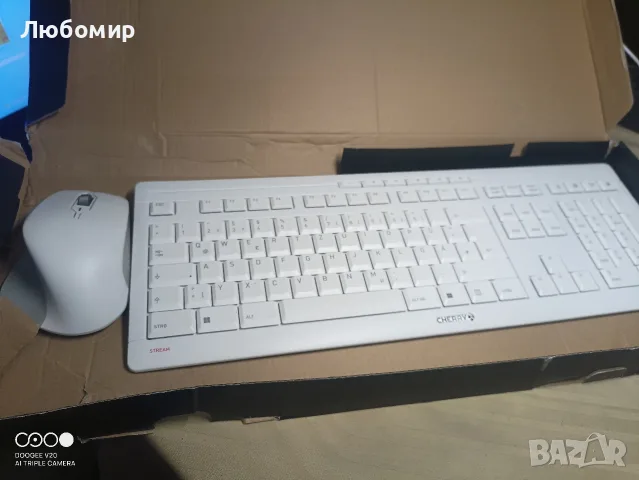 Безжична клавиатура и мишка Cherry Stream Desktop Comfort 2.4 GHz връзка, тихи клавиши , снимка 2 - Клавиатури и мишки - 55874164
