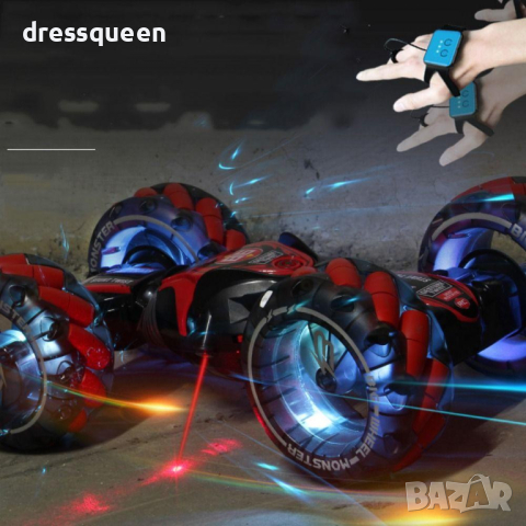 3996  Кола трансформър с дистанционно управление и гривна за жестово управление , снимка 6 - Коли, камиони, мотори, писти - 44614537