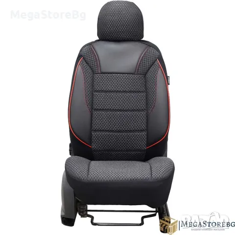 Тапицерия за автомобил, кола, седалки 1181 класико черно / червено, снимка 5 - Аксесоари и консумативи - 48023629