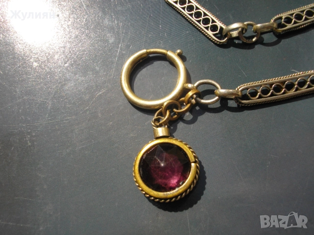 СТАР КЮСТЕК ЗА ДЖОБЕН ЧАСОВНИК , снимка 2 - Антикварни и старинни предмети - 51451795