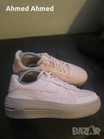 Nike Air Force Platform, естествена кожа и текстил, розови 41, снимка 3 - Маратонки - 55791380