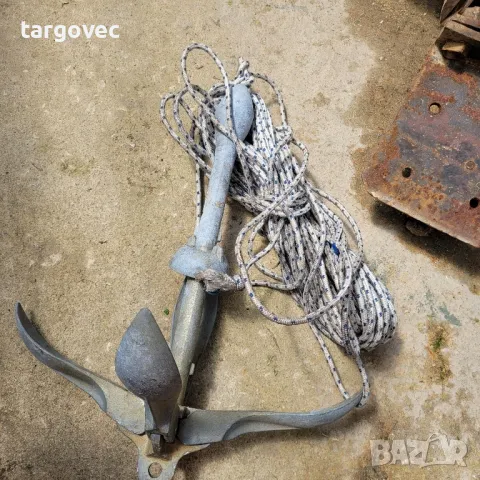 сгъваема котва за лодка плюс въже