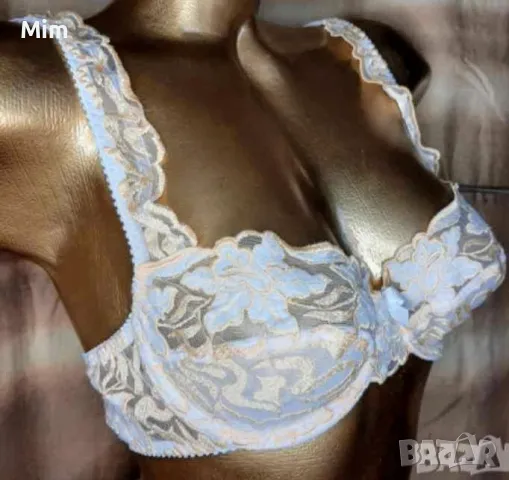 90 С Франция Дантелен сутиен с бродерия , снимка 4 - Бельо - 48430314