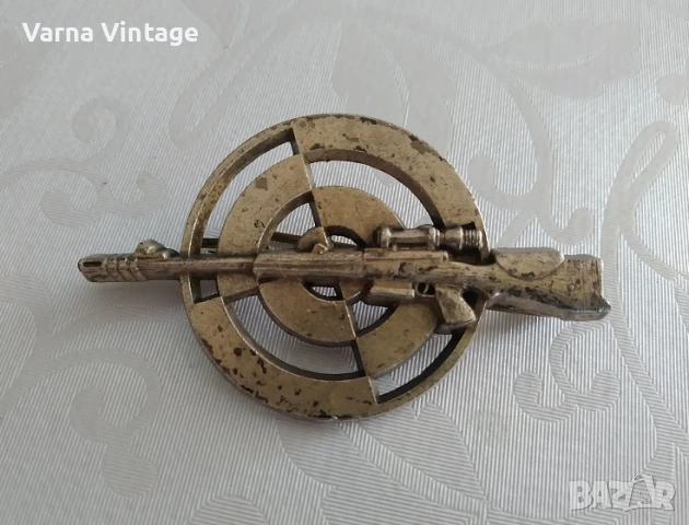 Значка за квалификация на снайперист № GS 38. „Сертификат за елитен стрелец“ DRAGO Франция.