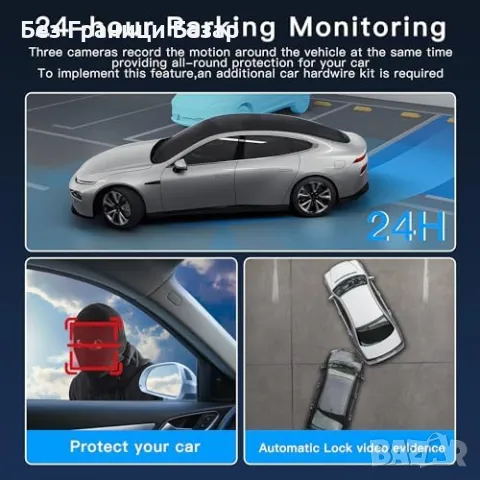 Нова Мини камера за кола с G-сензор, WDR и паркинг режим, 64GB карта, снимка 4 - Друга електроника - 48005202