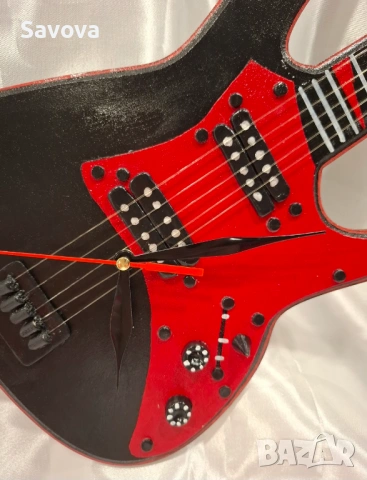 Стенен часовник - китара, снимка 2 - Стенни часовници - 53029106