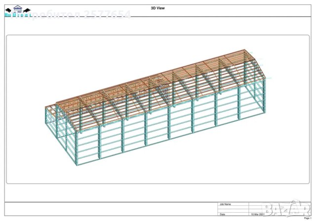 ЛИЗИНГ - Халета, Хале, Магазини, Склад, Складове - 300м2-10м х30м х2.8, снимка 2 - Строителни материали - 44162616