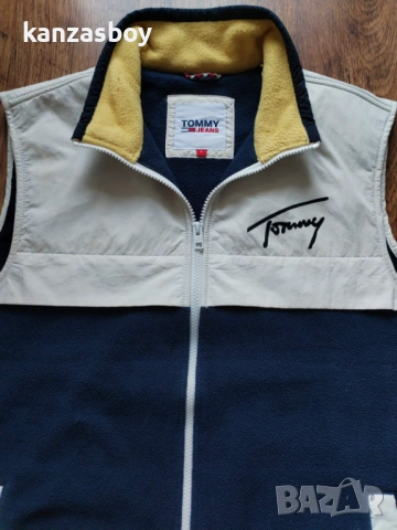 TOMMY JEANS MIX MEDIA RETRO VEST MEN - мъжки поларен елек Л, снимка 4 - Други - 53596540