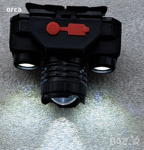 Прожектор за глава зареждащ с USB - челник, снимка 5 - Екипировка - 30139295