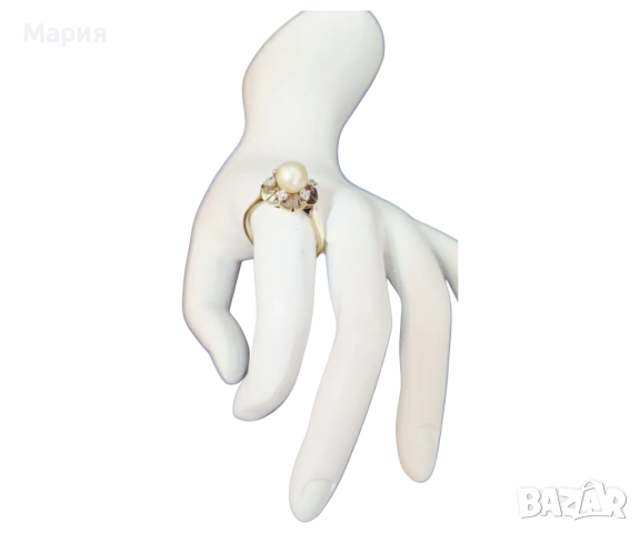 ЗЛАТЕН ПРЪСТЕН С ДИАМАНТИ 6.70ГР, снимка 2 - Пръстени - 53571204