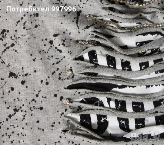 дамска екстравагантна блуза-М/Л размер, снимка 2 - Туники - 53828783