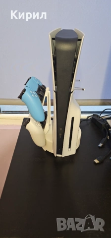 Вертикална стойка за PS5 Slim с Охлаждане и USB Хъб (Cooling Stand), снимка 4 - Аксесоари - 53225712