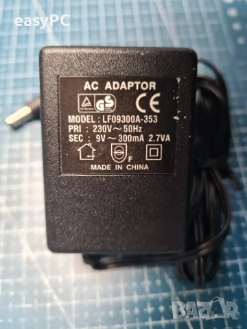 Оригинален захранващ адаптер AC-AC LF09300A-353 9V~300mA , снимка 3 - Друга електроника - 50699438