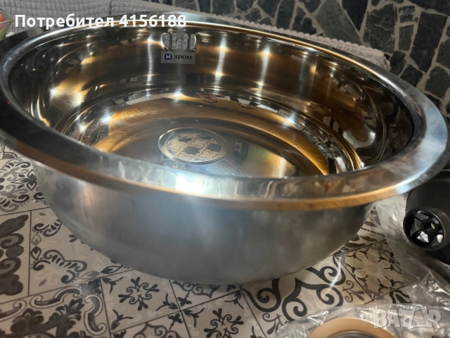 Еднокоритен умивалник за вграждане