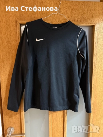 Спортна дамска  черна блуза с дълъг ръкав Nike nike Найк 