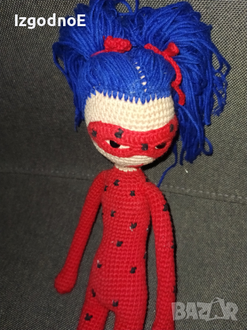 Плетена кукла калинката , снимка 4 - Кукли - 44559846